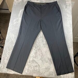 Greg Norman Golf Pants Five Iron Black Pleated Straight Leg Men's 36W 30L